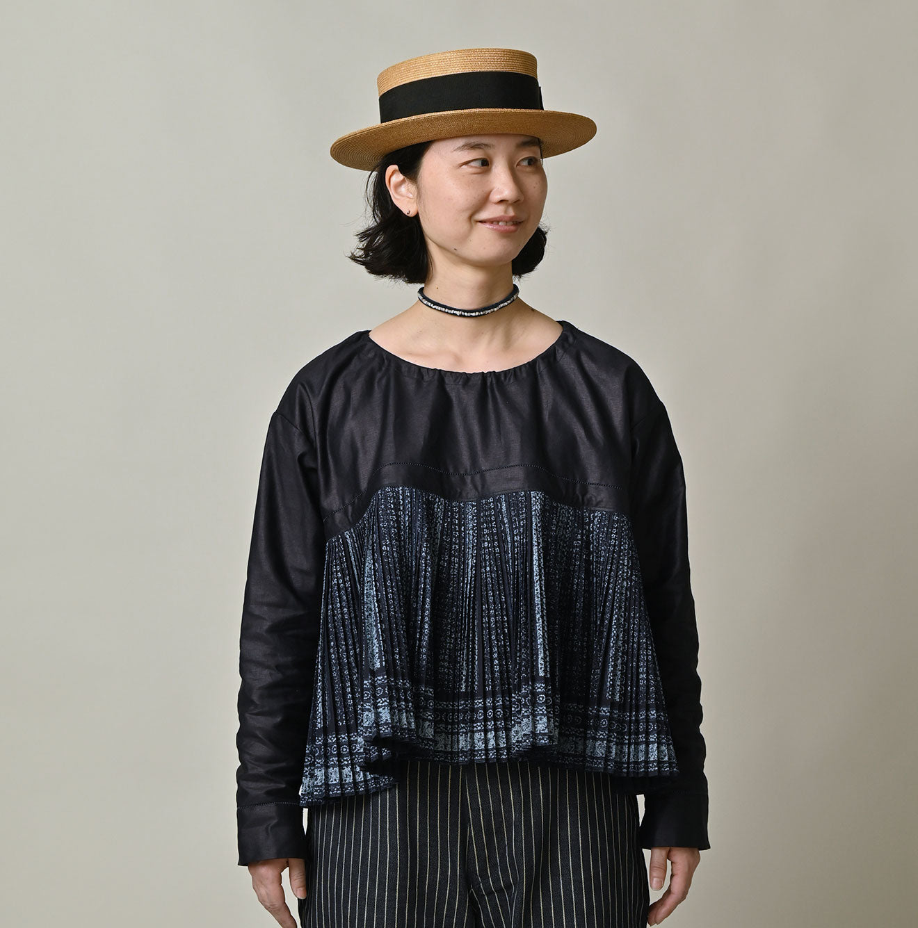 45R Indigo Bassen Sarasa Blouse - Image 6
