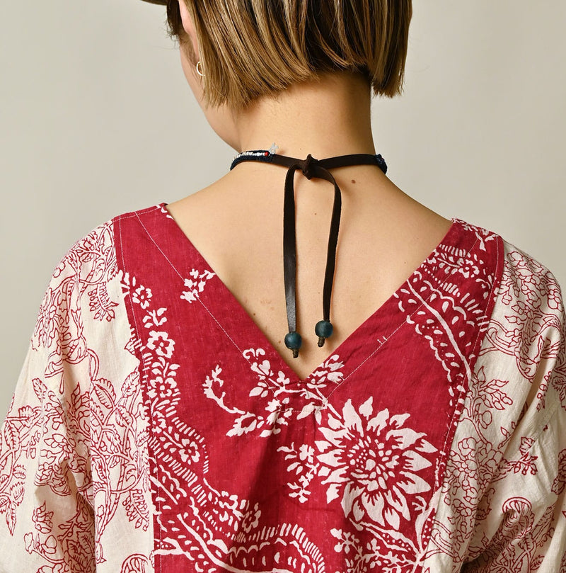 45R Khadi Block-Print Patchwork Blouse - Image 10