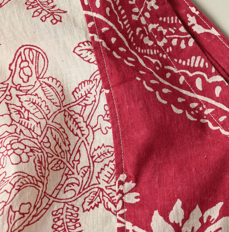 45R Khadi Block-Print Patchwork Blouse