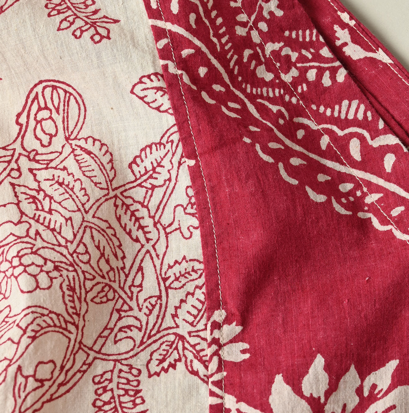 45R Khadi Block-Print Patchwork Blouse