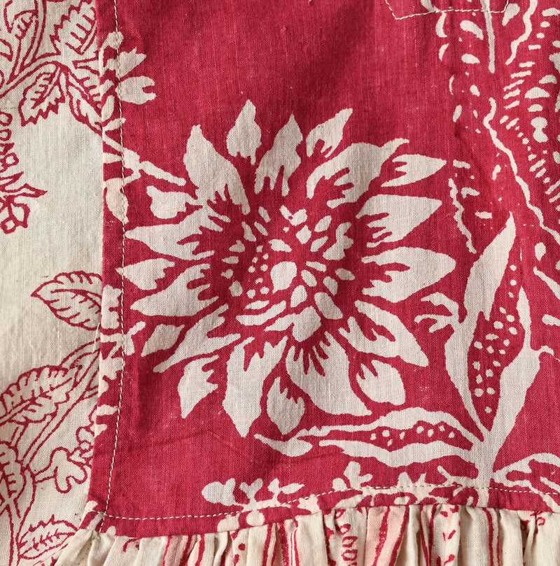 45R Khadi Block-Print Patchwork Blouse