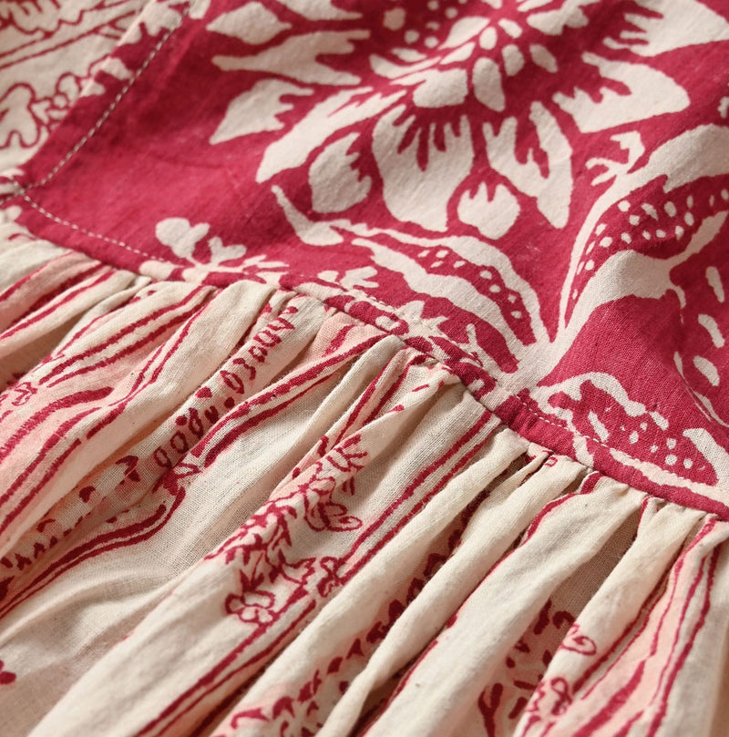 45R Khadi Block-Print Patchwork Blouse - Image 16