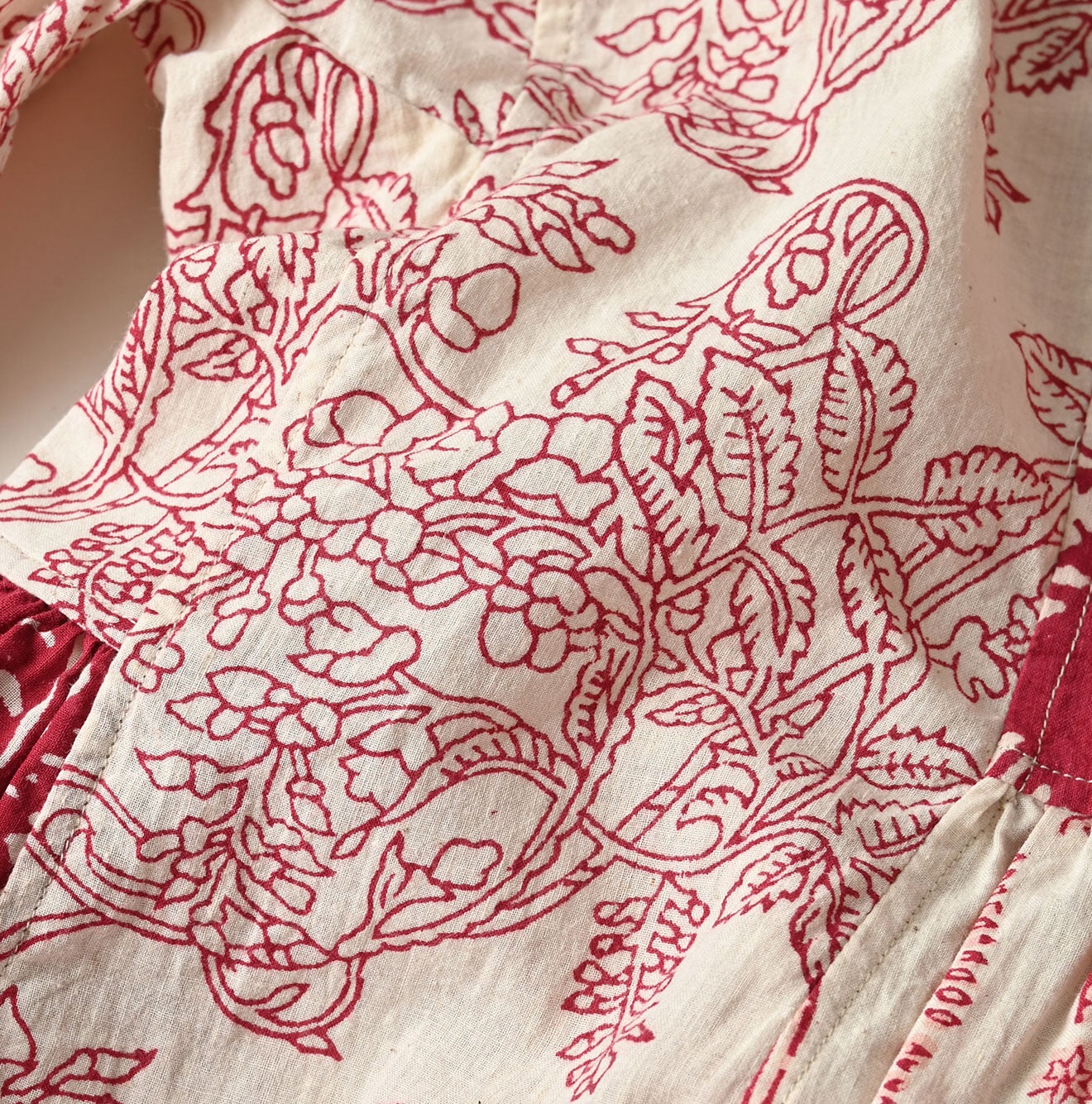 45R Khadi Block-Print Patchwork Blouse