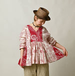 45R Khadi Block-Print Patchwork Blouse