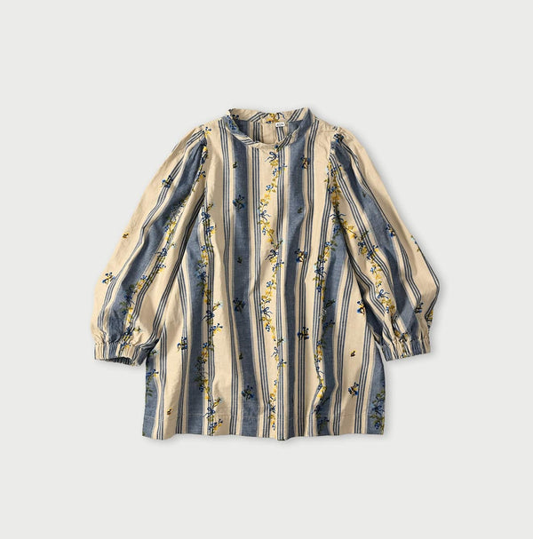 45R Khadi Ox Sajiki Puff Sleeve Blouse