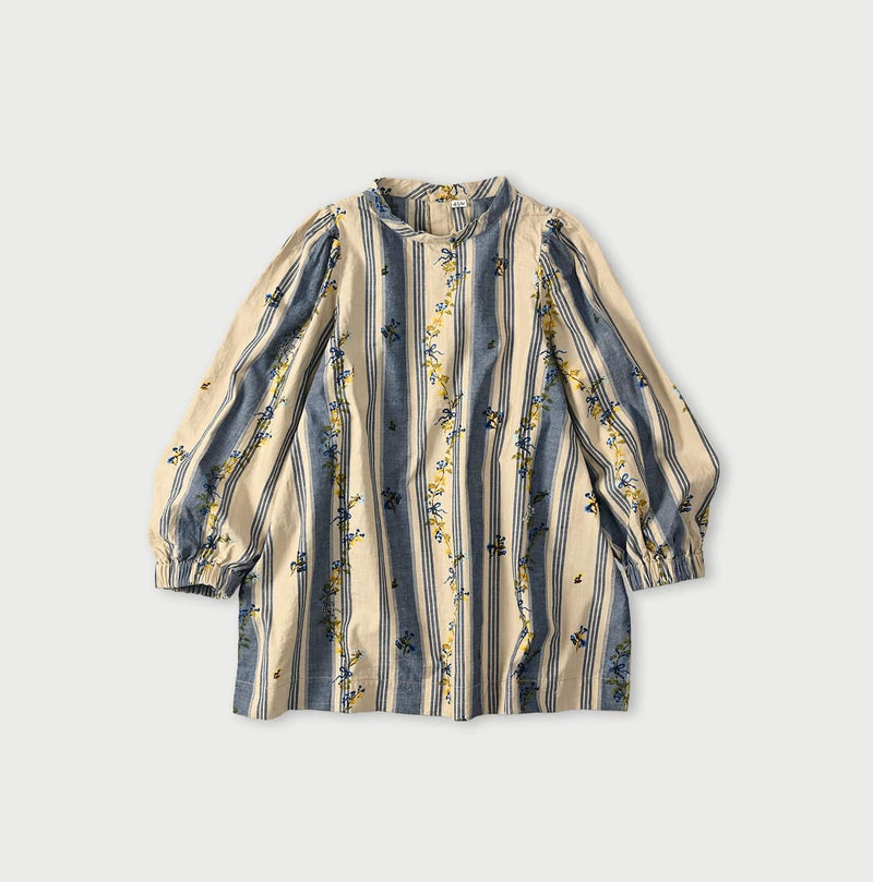 45R Khadi Ox Sajiki Puff Sleeve Blouse - Image 2