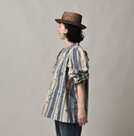 45R Khadi Ox Sajiki Puff Sleeve Blouse