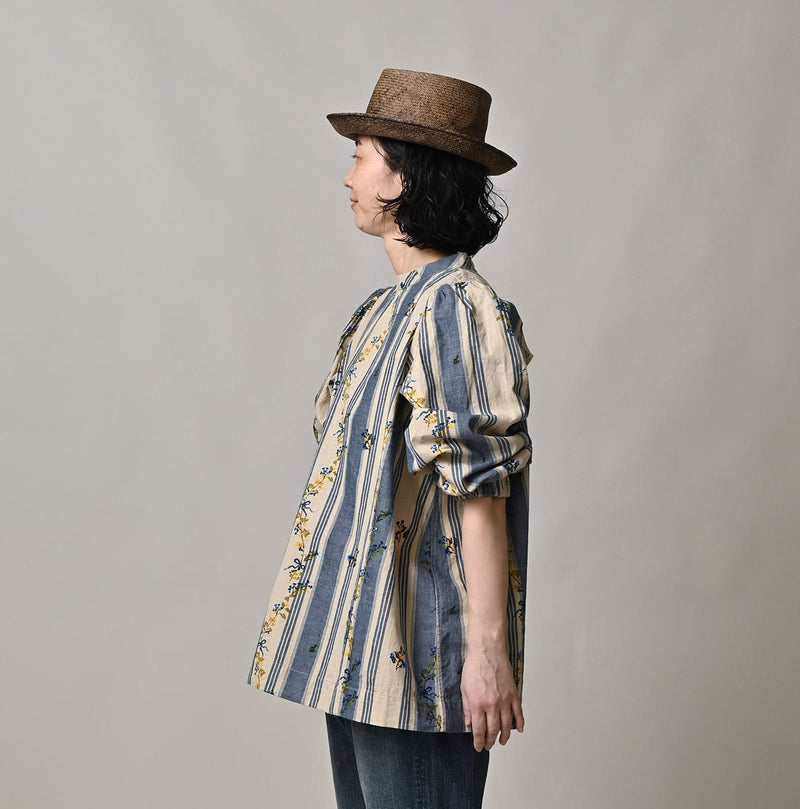 45R Khadi Ox Sajiki Puff Sleeve Blouse - Image 6