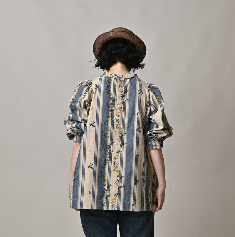 45R Khadi Ox Sajiki Puff Sleeve Blouse - Image 7