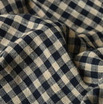 45R Indigo Doublecloth Shirring Blouse