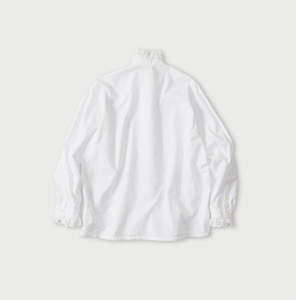 45R Supima Batiste Cutwork Blouse (White)