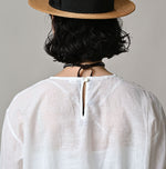 45R Khadi Peplum Cutwork Embroidery M-Shirt