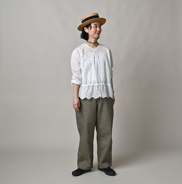 45R Khadi Peplum Cutwork Embroidery M-Shirt