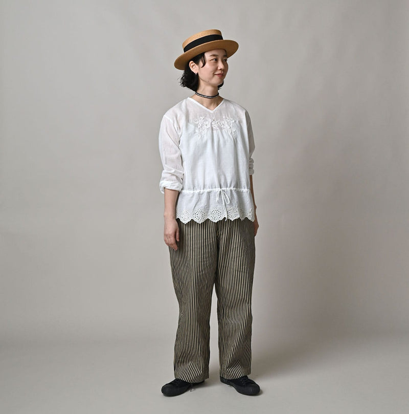 45R Khadi Peplum Cutwork Embroidery M-Shirt - Image 2