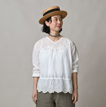 45R Khadi Peplum Cutwork Embroidery M-Shirt