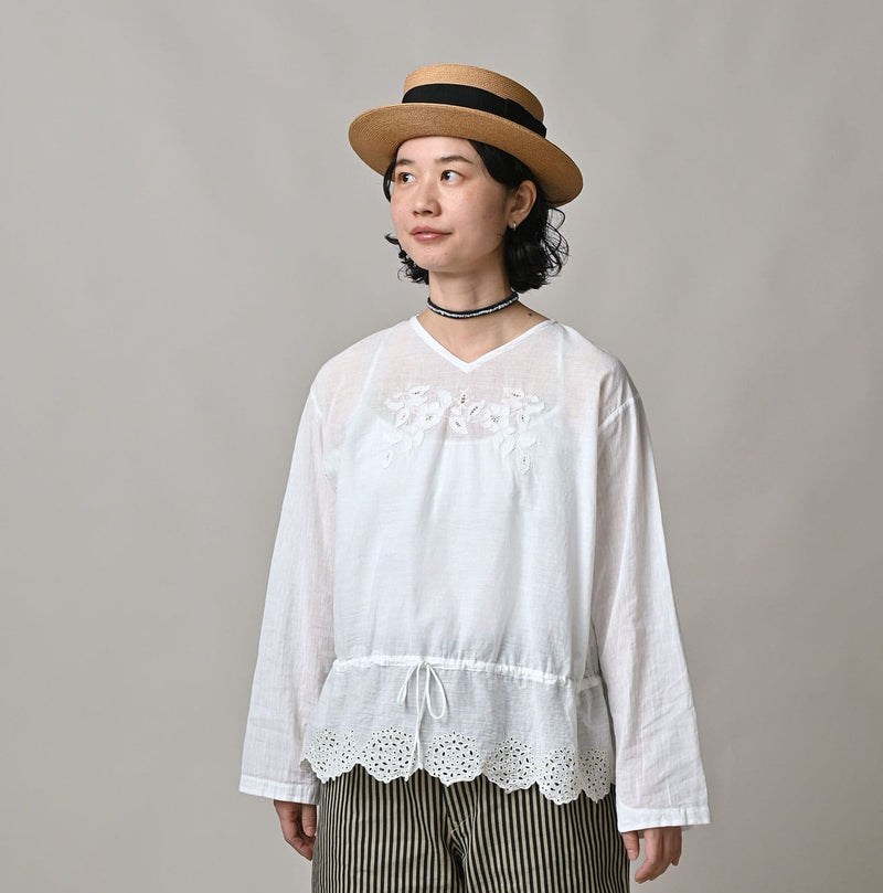 45R Khadi Peplum Cutwork Embroidery M-Shirt - Image 6