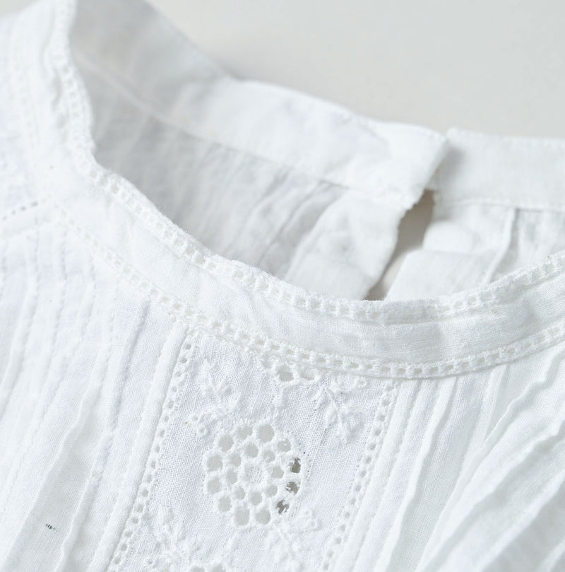 45R Khadi Cutwork de T-shirt