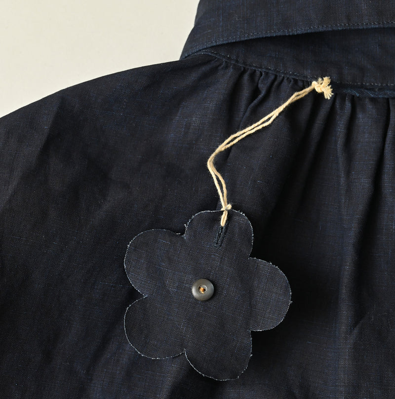 Indigo 60 Linen Smock Shirt - Image 19