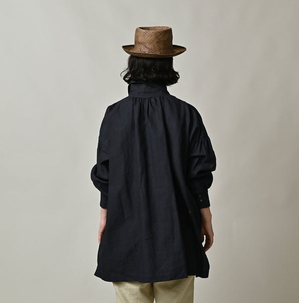 Indigo 60 Linen Smock Shirt