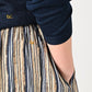 45R Silk Tanba-cloth Tiered Skirt