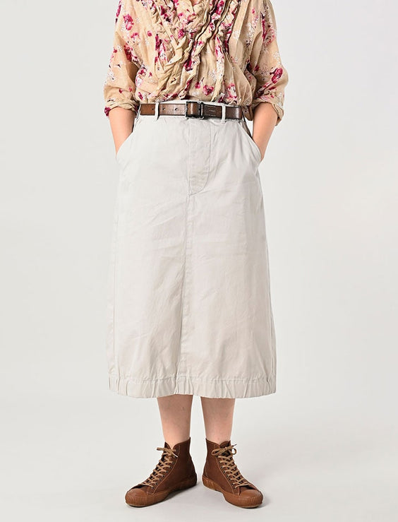 Gabardine Chigo Skirt