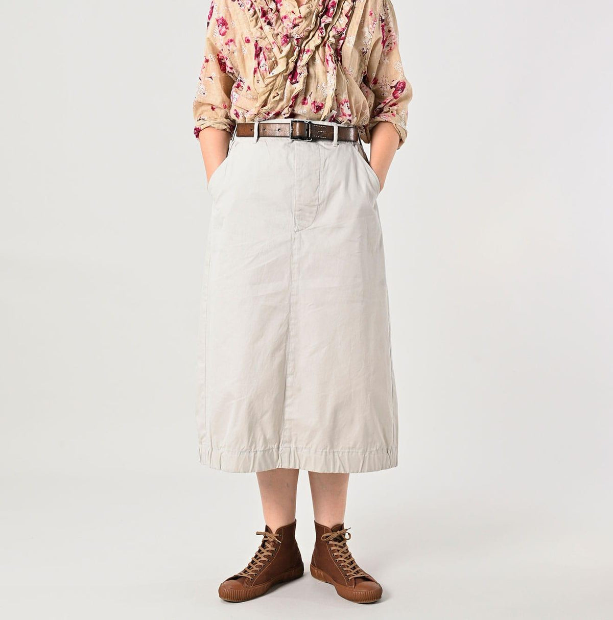 Gabardine Chigo Skirt - 45R by 45rpm studio