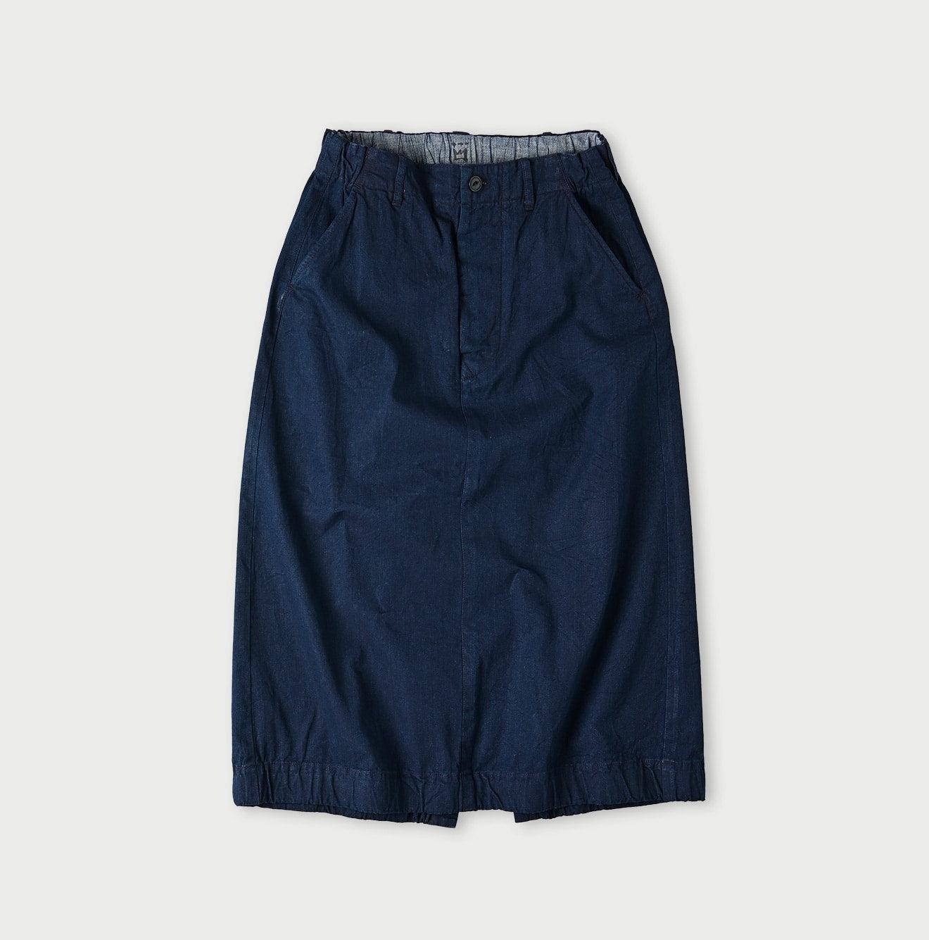 Indigo Gabardine Chigo Skirt - 45R by 45rpm studio - Image 1