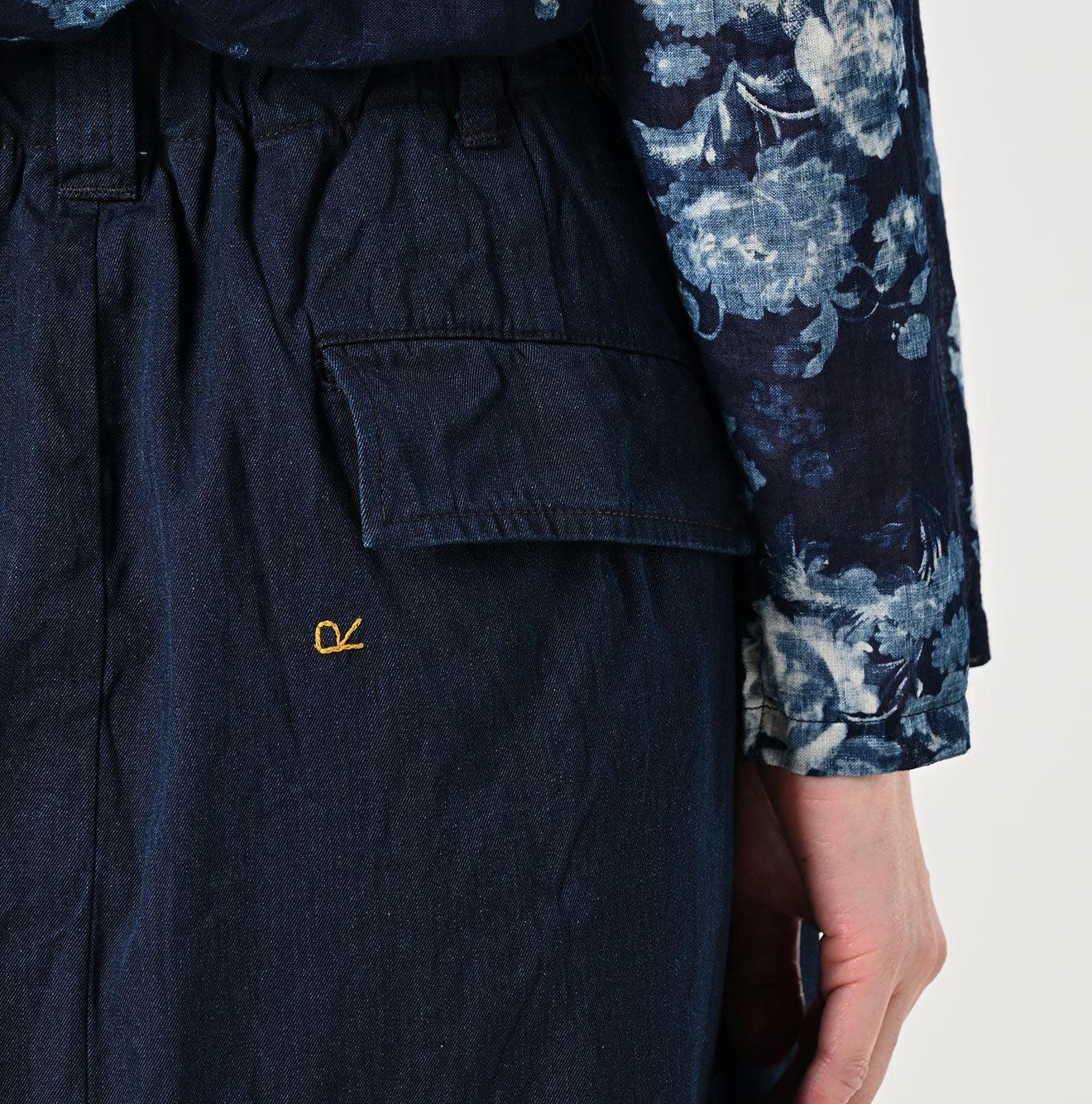 Indigo Gabardine Chigo Skirt - 45R by 45rpm studio - Image 11