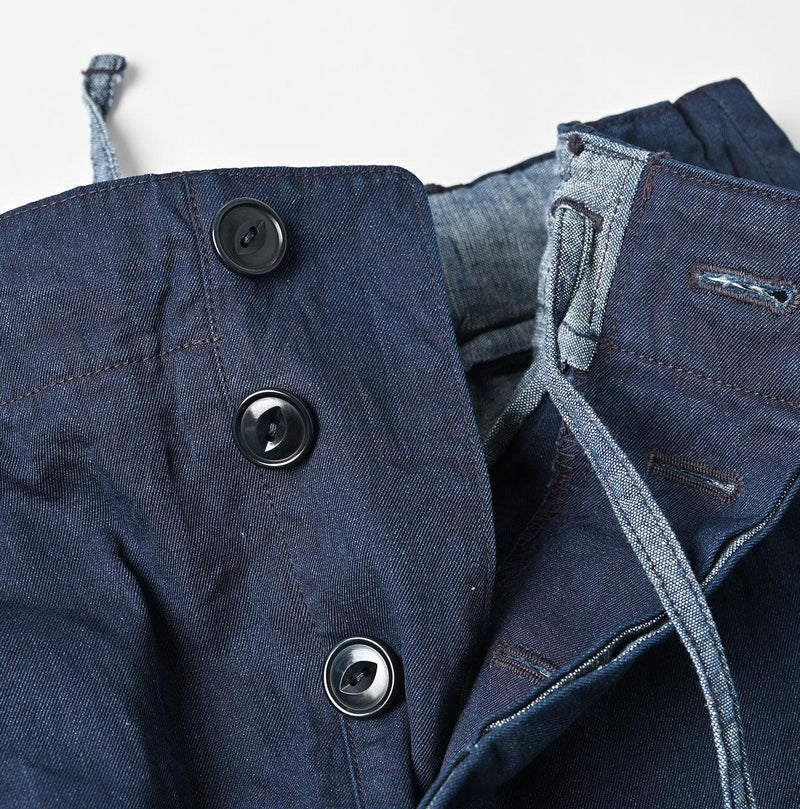Indigo Gabardine Chigo Skirt - 45R by 45rpm studio - Image 14