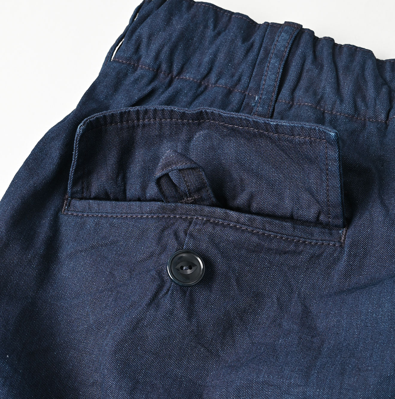 Indigo Gabardine Chigo Skirt - 45R by 45rpm studio