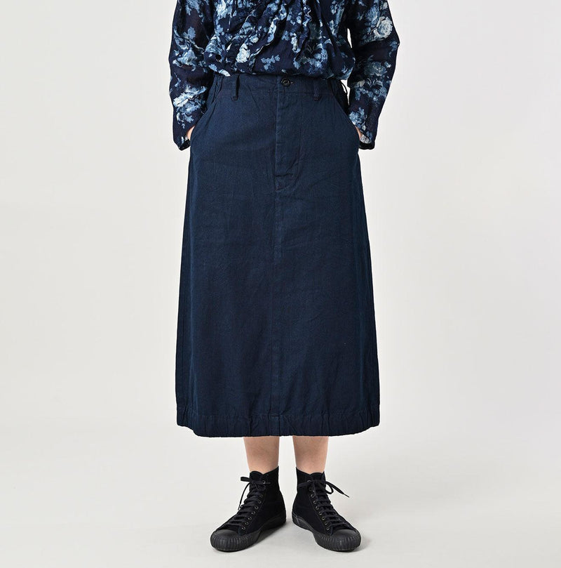 Indigo Gabardine Chigo Skirt - 45R by 45rpm studio - Image 6