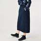 45R Indigo Gabardine Chigo Skirt