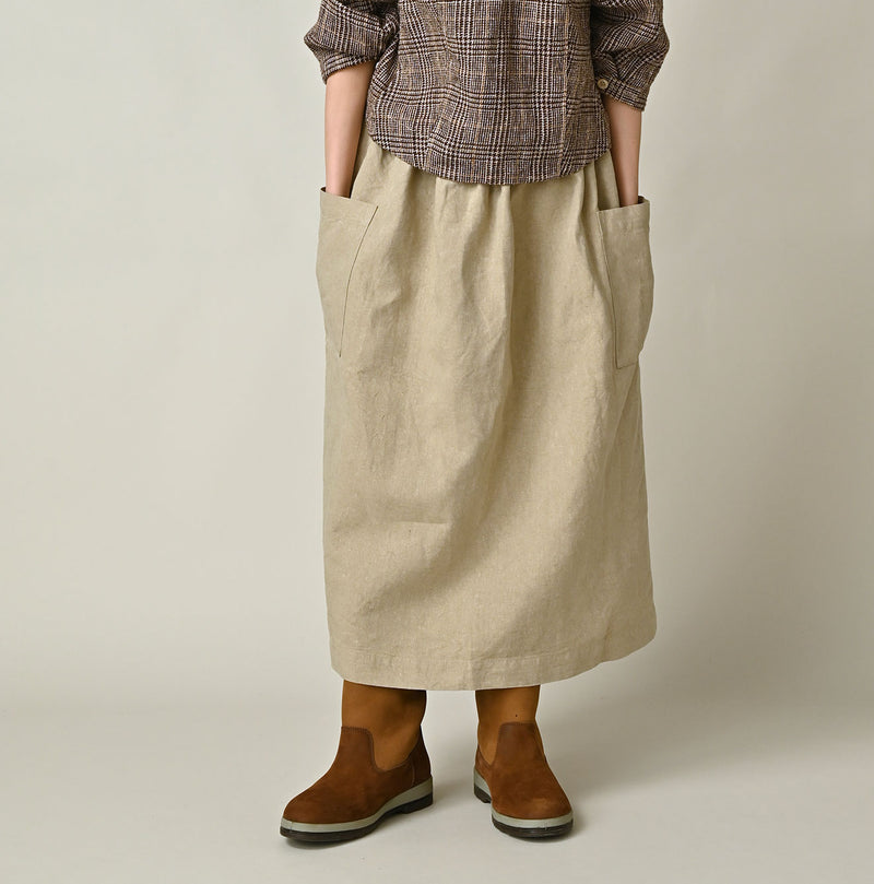 45R Linen Apron Skirt