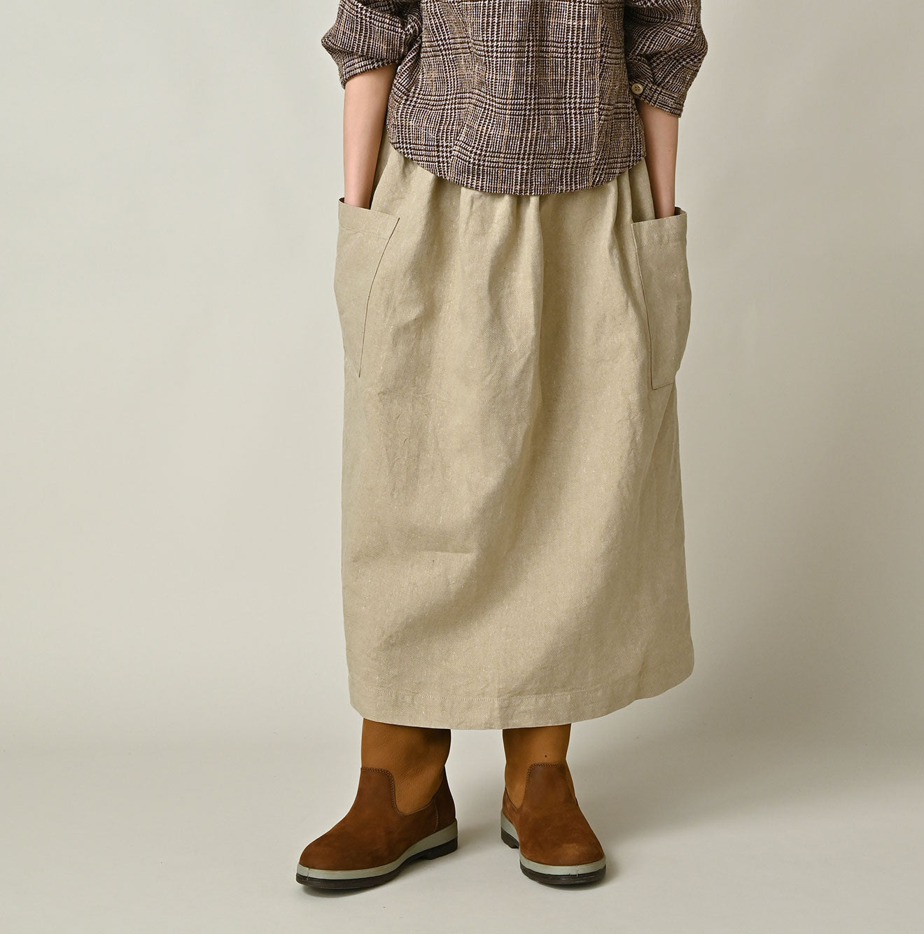 45R Linen Apron Skirt