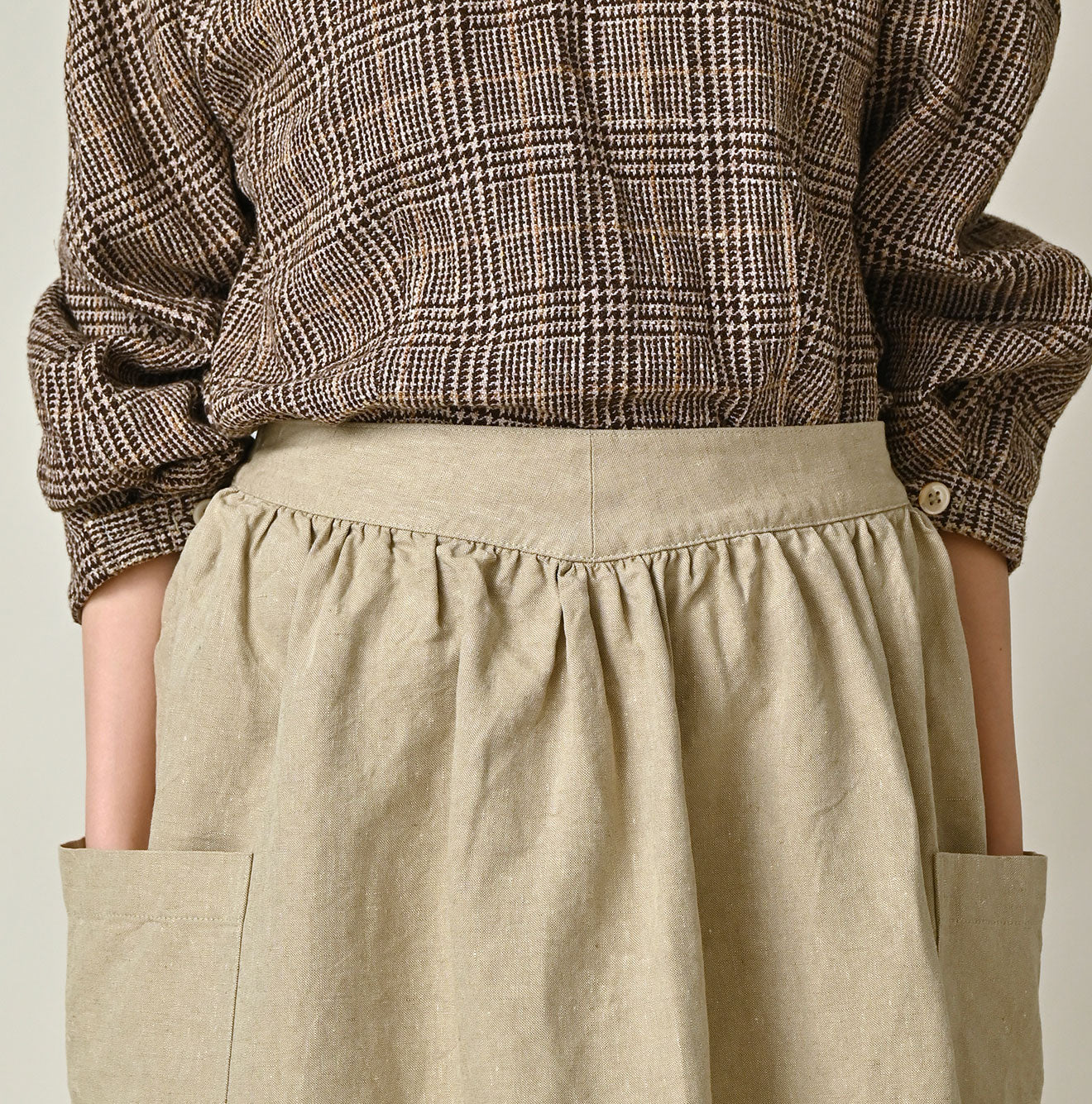 45R Linen Apron Skirt