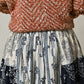45R Khadi Block-Print Patchwork Skirt