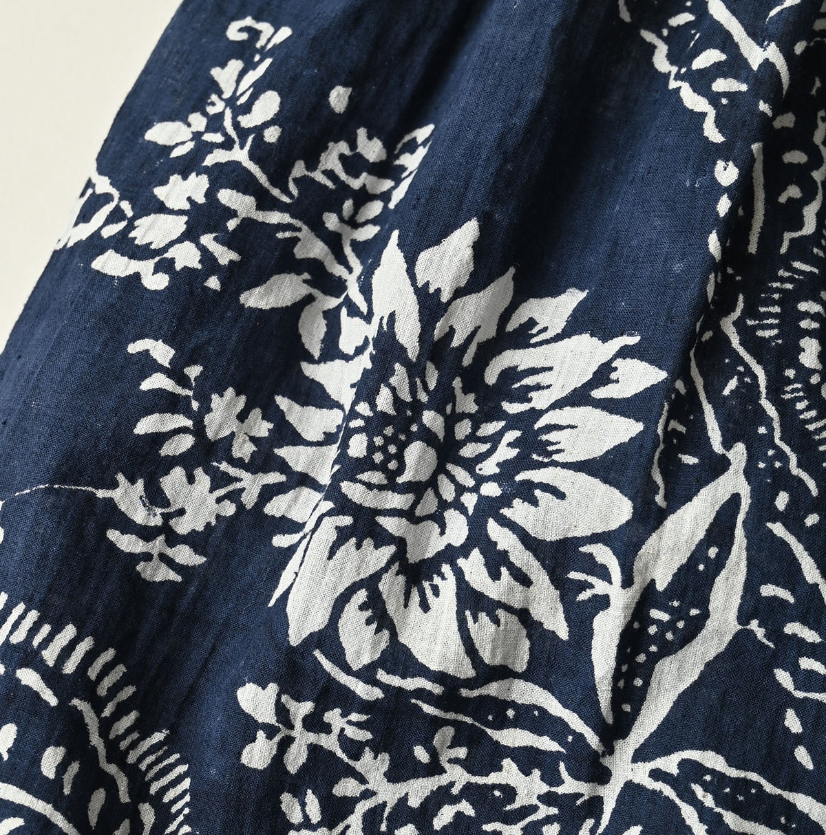 45R Khadi Block-Print Patchwork Skirt