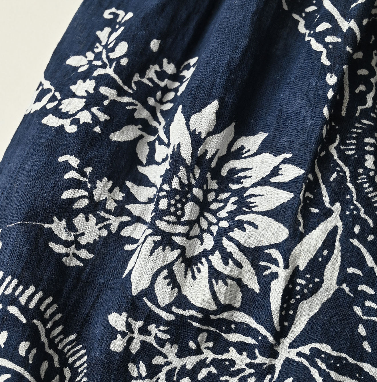 45R Khadi Block-Print Patchwork Skirt