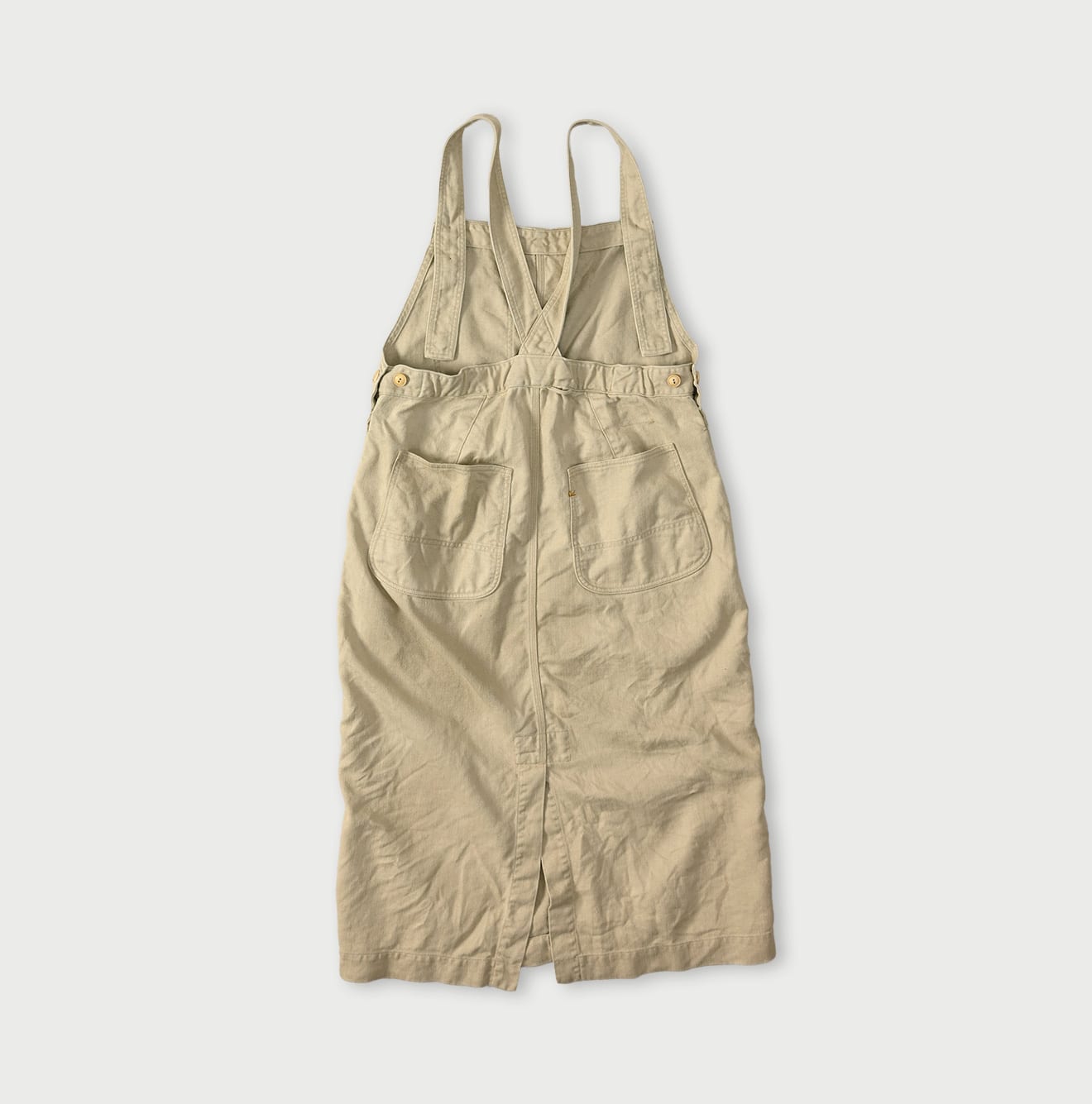 45R Linen Herringbone Overall Skirt