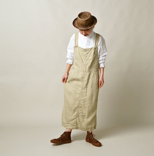 45R Linen Herringbone Overall Skirt