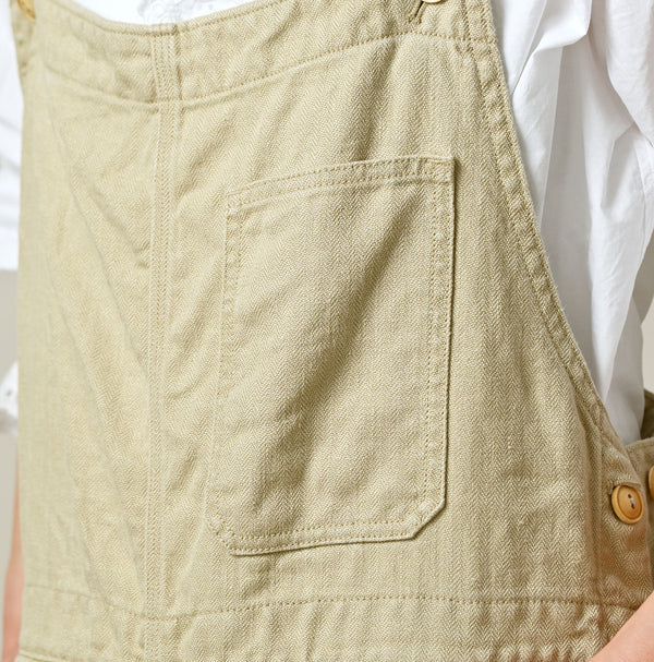 45R Linen Herringbone Overall Skirt