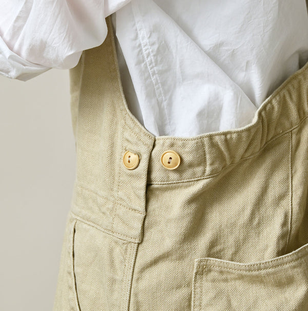 45R Linen Herringbone Overall Skirt