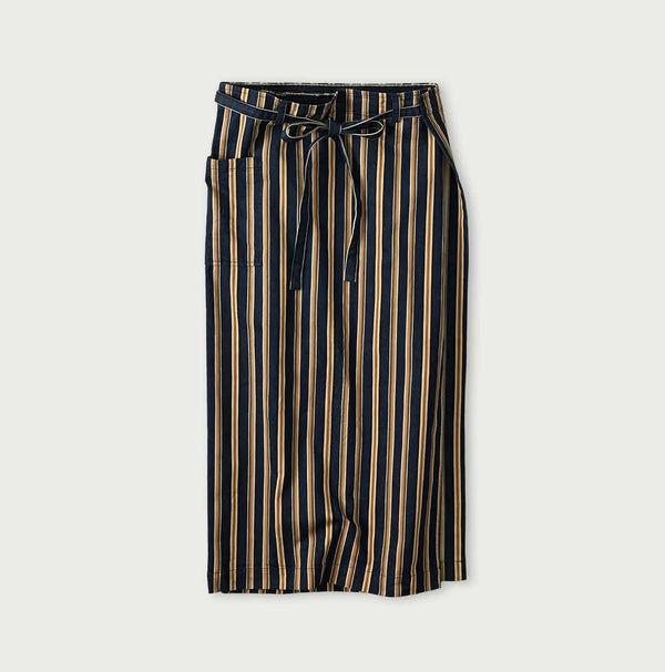 45R Indigo Hickory Wrap Skirt