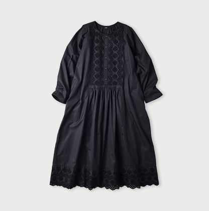 45R Light Gabardine Cutwork Dress