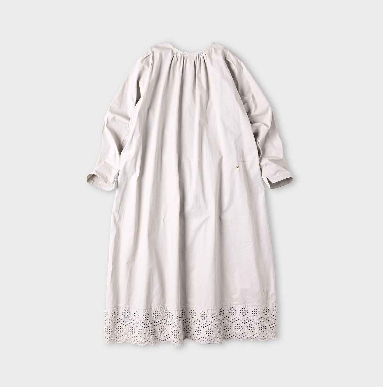 45R Light Gabardine Cutwork Dress