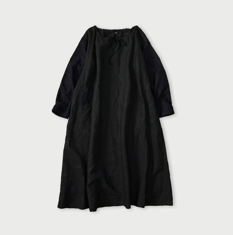 45R Indigo Linen Sack Dress - Image 1