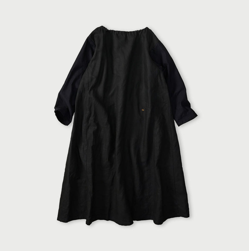 45R Indigo Linen Sack Dress - Image 11