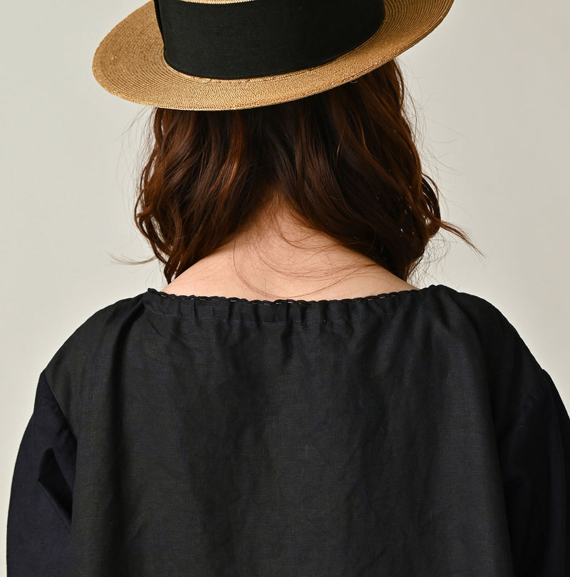 45R Indigo Linen Sack Dress - Image 8