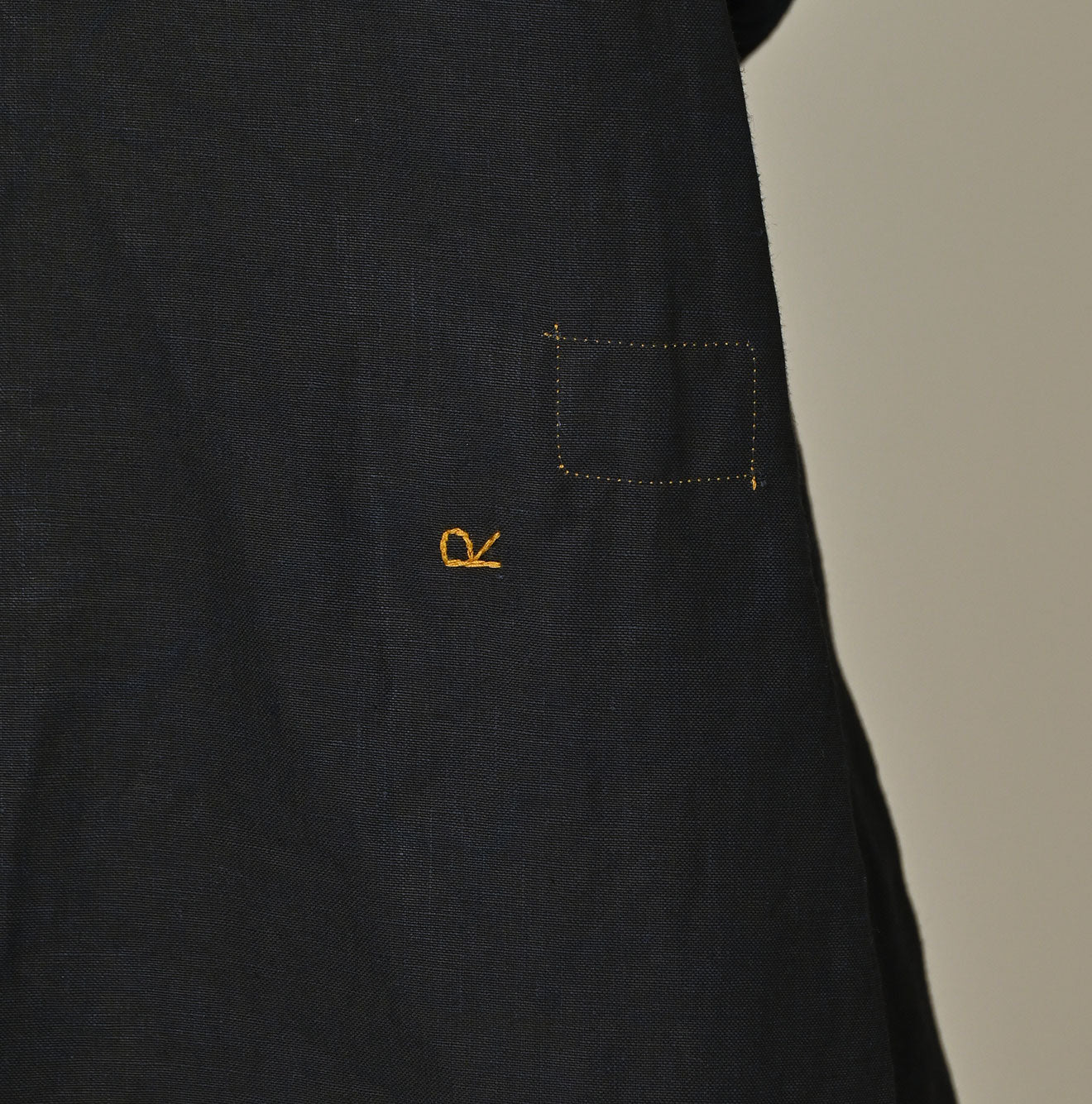 45R Indigo Linen Sack Dress - Image 10