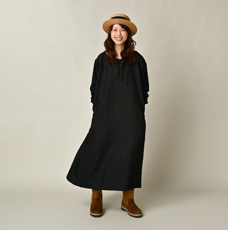 45R Indigo Linen Sack Dress - Image 2